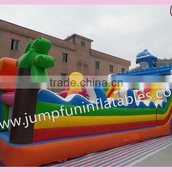 Inflatable Fun City Supplier / PVC Tarpaulin Playground / Large Slide photo-3