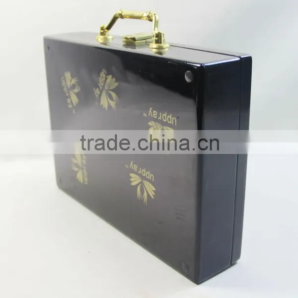 Custom Design Natural Unfinished Wood Craft Hinged Box