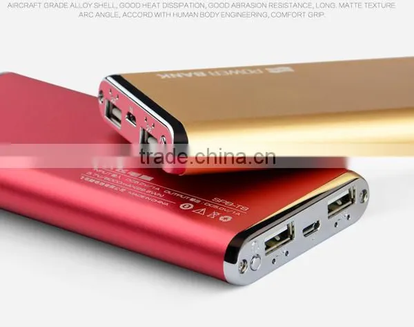 High Quality 10000mah Power Bank Alu Body, 10000mah Power Bank CE/ROSH/FCC, Silver Alu Power Bank photo-2
