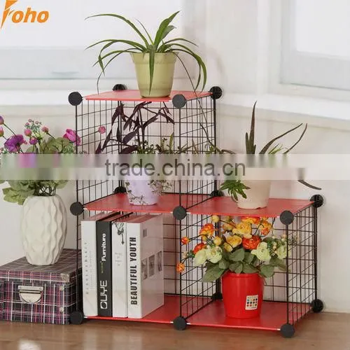 DIY Storage Cabinet With Wire Frame and PP Panel Mix-assemble(FH-WL032)