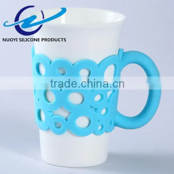 Classic Ceramic Cup Coffee Cup Mug Silicone Cup Sleeve photo-3