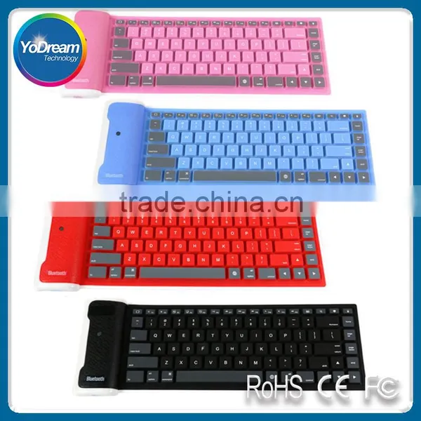 Hot Selling Walmart Electronics IP67 Waterproof Silicone Portable Bluetooth Foldable Keyboard for Tablet Laptop pc photo-6