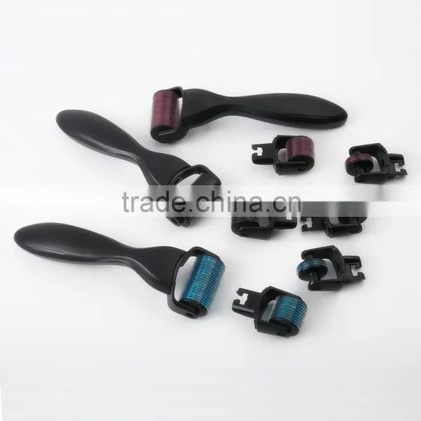 3-in-1 Facial Skin Care Needle Titanium Micro Acne Scars Derma Skin Roller Stretch Mark photo-6