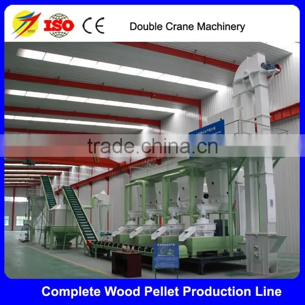 5 Ton/h Complete Wood Pellet Production Line, Biomass Pellets Equipment
