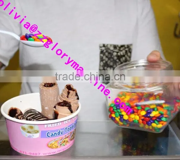 Most Popular Double Pan Fry Ice Cream Machine /fried Ice Cream Roll Machine photo-6