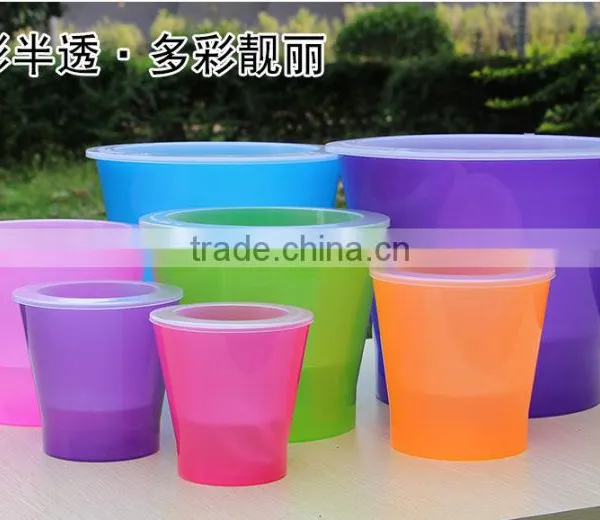 Self Watering Planter Flower Pot Water Level Indicator Home Office Pot