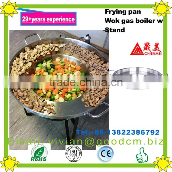 Healthy Cookware Concave&raised Party Wok Deep Frying Pan Stir Fry Pan Saute Pan photo-3