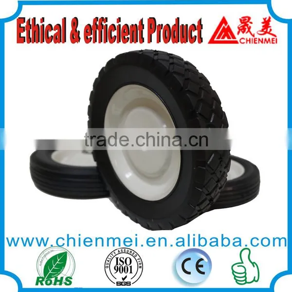 The Most Popular 6inch Rubber Wheel/Metal Rim Wheel/solid Rubber Tiressmall/steel Hub Wheel photo-3