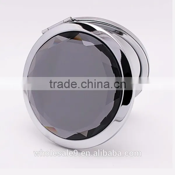 Crystal Metal Cosmetic Mirror Pocket Mirror Compact Mirror photo-3