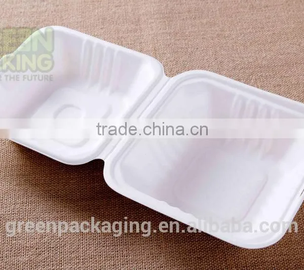 Sugarcane Pulp Biodegradable Box Packaging 6''x6''x3'' Inch B003 photo-2