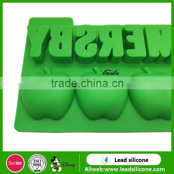 FDA Personalized Apple Shape Silicone Ice Cube Tray,Ice Cube Tray photo-5