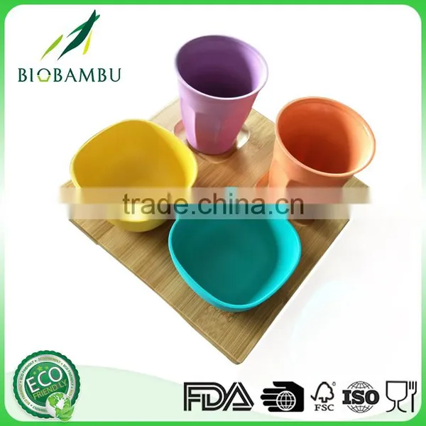 Ecological Environmental Pretty Design Bamboo Fiber Dinner Set photo-2