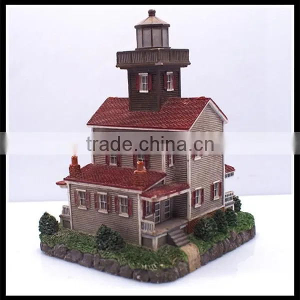 Custom Souvenir 3D Castle Building Model Craft Resin House Building Model Factory photo-2