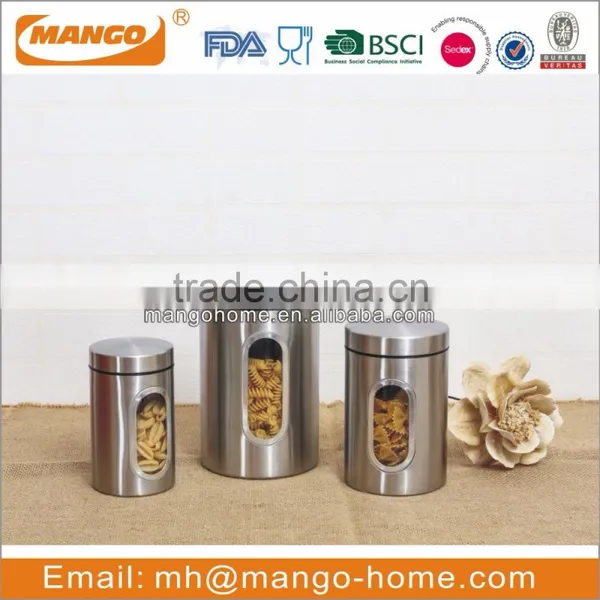 Round Airtight Stainless Steel Canister photo-2