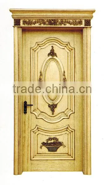 Elegant Noble Carved Solid Wood Entry Door for Residential House in American Style BF11-12191a photo-4