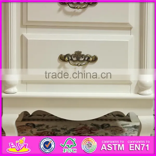 2016 Wholesale High Quality White Solid Wood Bedside Drawers W08H067 photo-5