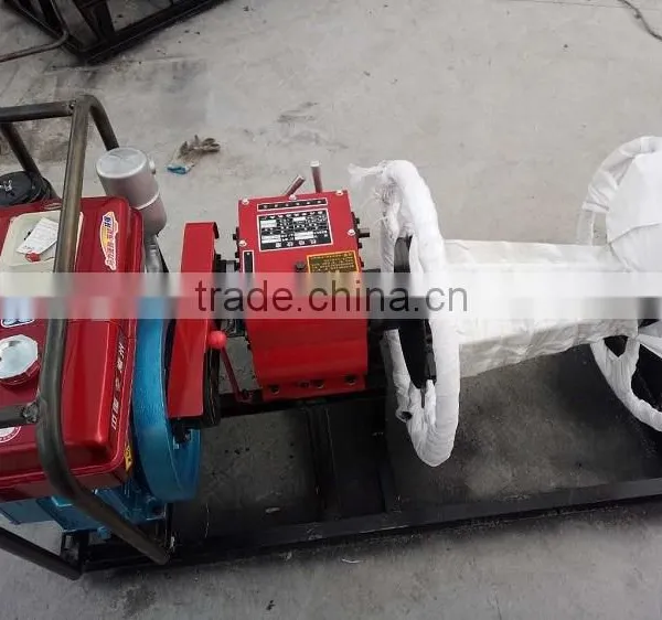 100M Steel Wire Rop Cable Winch Machine Made in China/ 3T Gasoline Engine Cable Winch photo-2
