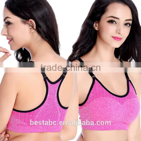 Hot Sexy Woman Spandex Fitness Sports Bra photo-5