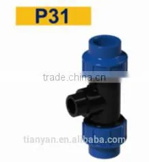 TY High Quality PP Compression Fittings MALE TEE Eco-friendly Cheap Price Full Size Factory Price List Discount photo-2