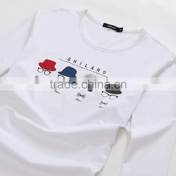 Men's Long Sleeve t Shirt( 95%cotton 5%spandex )digital t Shirt Printing Machine photo-5