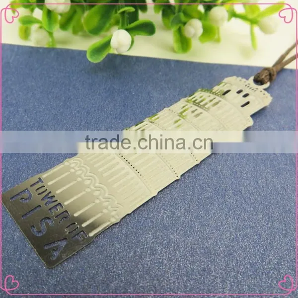 Custom Wholesale Cherry Flower Shape Kids Metal Bookmarks for Books photo-5