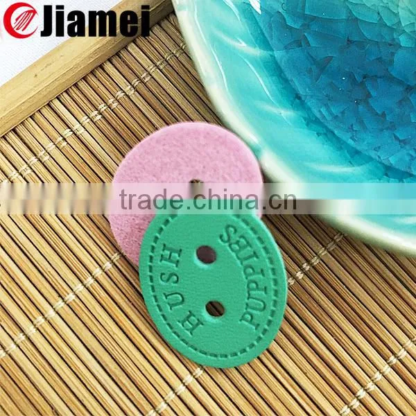 Hole Cord pu Leather Lock Stoppers Colored Leather Cord Stoppers photo-5