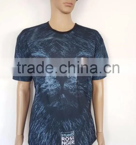 Tshirt Sublimation Print no Minimum Quantity 3D Shirt You Print Private Label 2016 photo-2