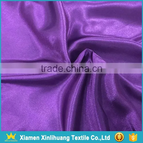 Hot Selling Cheap Pink Color 100% Polyester Breathable Satin Fabric photo-4