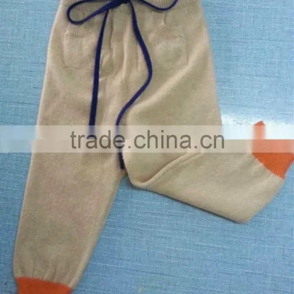 2015 Baby Clothing Soft 100%cashmere Baby Pants
