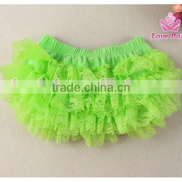 New Style Plain Green Color Baby Bloomers Wholesale Bloomers for Kids photo-2