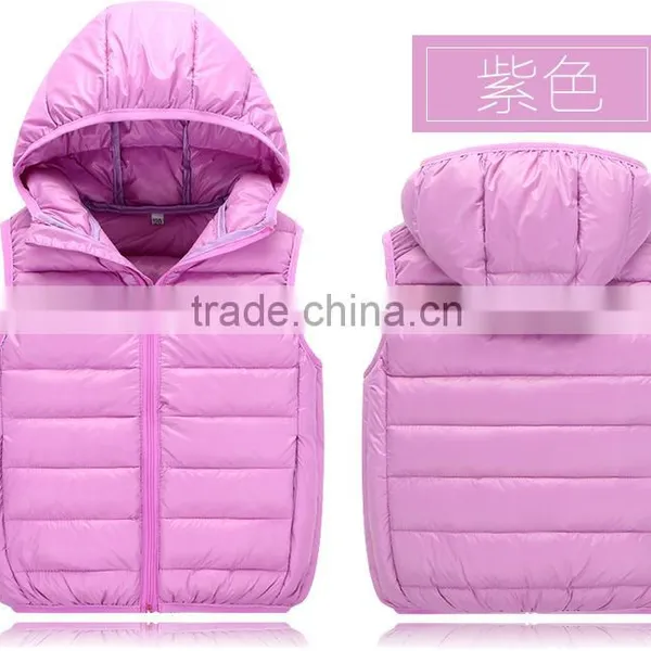 Wholesale Customize Cheap Kids Children Winter Down Vests and Clothes photo-3
