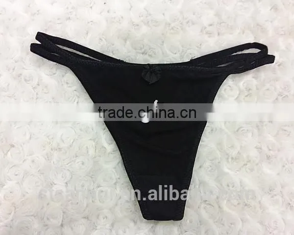 Sexy Women Embroidery G-string Lady Transparent Panties Models photo-5