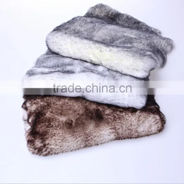 Tanned Rabbit Fur Skin, Dyed Color photo-3