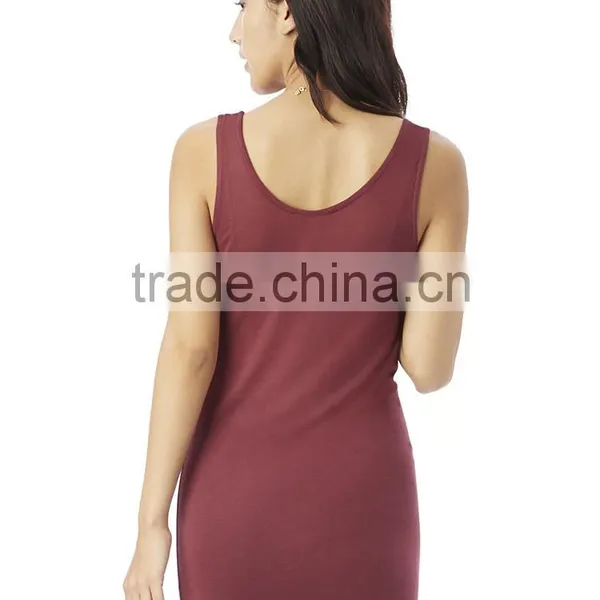 2017 Guangzhou Shandao Summer Woman Fashion Bodycon 95% Cotton 5% Spandex Gym Singlet Tank Top photo-3