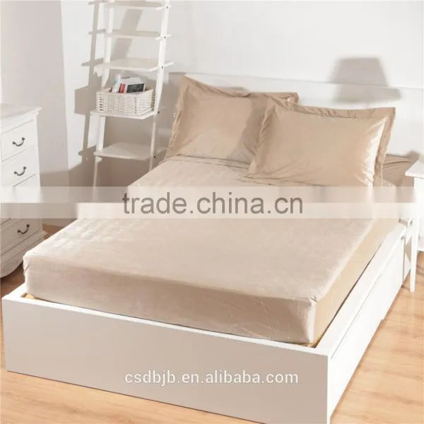2017 NEW DESIGN SUPER SOFT MICROFIBER CAMEL 4PCS BEDDING SET photo-4