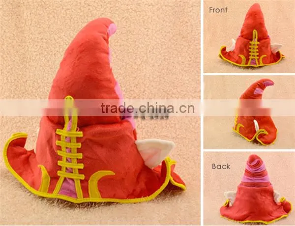 (Hot) League of Legends Lulu the Fae Sorceress Hat Plush Cap Cospaly Costume Accessory Boys Girls Game Toys photo-3