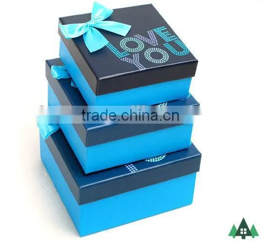 Romantic Valentine's Day Gift Box With Printed "Love You" ,Birthday Party Gift Box Manufacturer photo-4