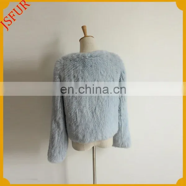 Top Quality Fashion Women Warm Rabbit Fur Coat photo-2