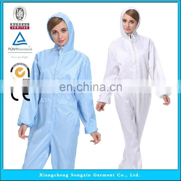 ESD Cleanroom Garment , Antistatic Cleanroom Smock/Coverall/Suit/Clothing/Clothes/Workwear Protective