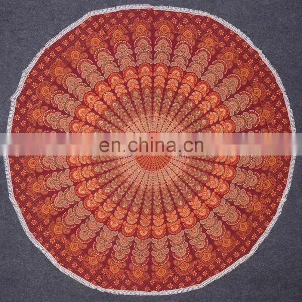 Round Tapestry 100% Cotton 72 Inches Size photo-3