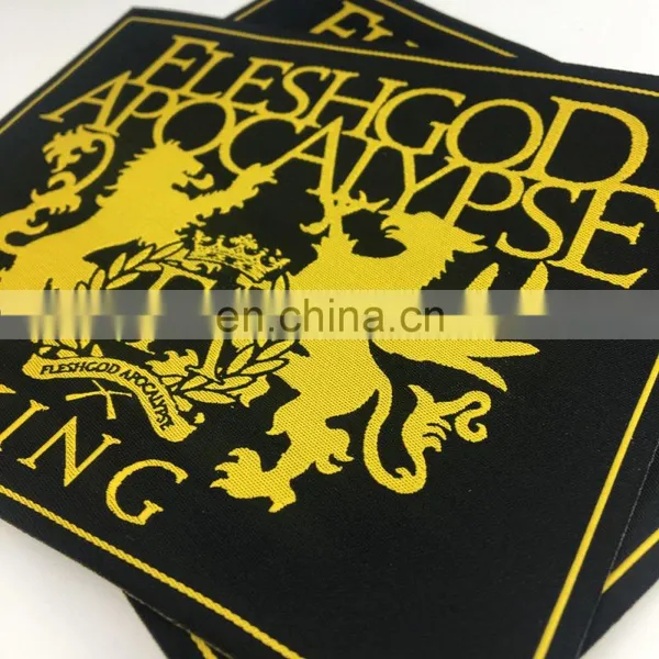 High Quality Apparel Accessory Cotton Woven Patch/ Eng Woven Labels for Garment photo-2