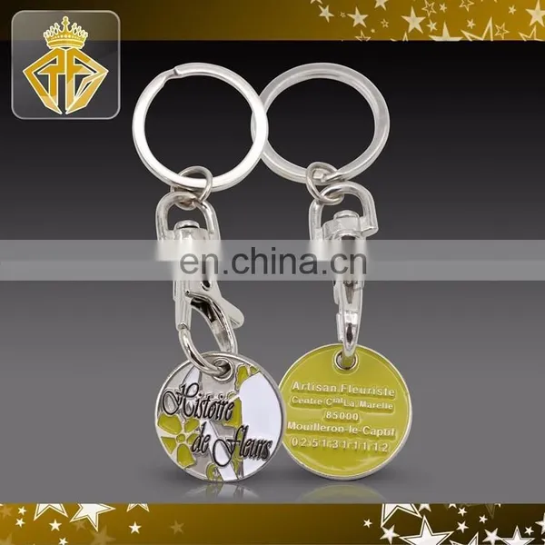 Custom Soft Enamel Trolly Coin Keychain photo-5