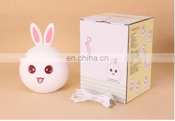 Silicone Rabbit Nightlight/kids Baby Led Night Light/motion Sensor Night Light for Kids photo-6