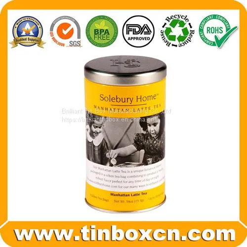 Tea Tin Cans Metal Tea Box photo-2