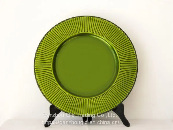 Plastic Charger Plate,christmas Decoration Plate Charger Plate Made in China YF-60056 photo-2