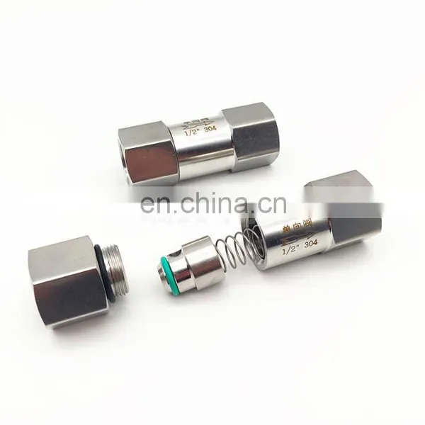 304 Stainless Steel Split Check Valve 1/4 1/2 Hexagonal Wire Check Valve photo-4
