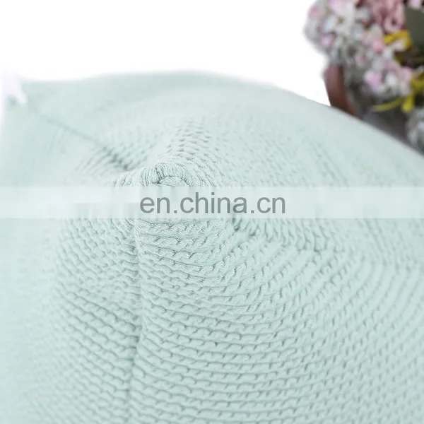 High Quality Plain Green Multi Functional Triangular Home Decorative Knitted Pillows Triangle Pillow for Sale photo-6