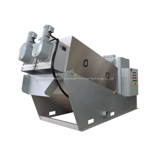 Poultry Sludge Dewatering Waste Water Screw Filter Press Treatment Solid Liquid Separator