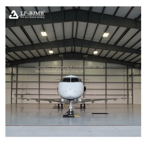Customized Dimension Long Span Steel Space Frame Airplane Prefabricated Hangar photo-3