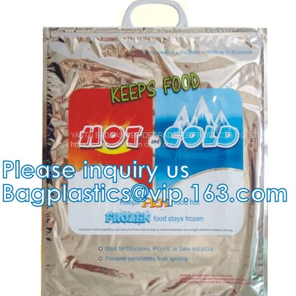 Promotional Aluminium Extra Large Thermal Cooler Insulated Tote Bags With Zipper,Custom Logo Cooler Bag for Food Bagease photo-3